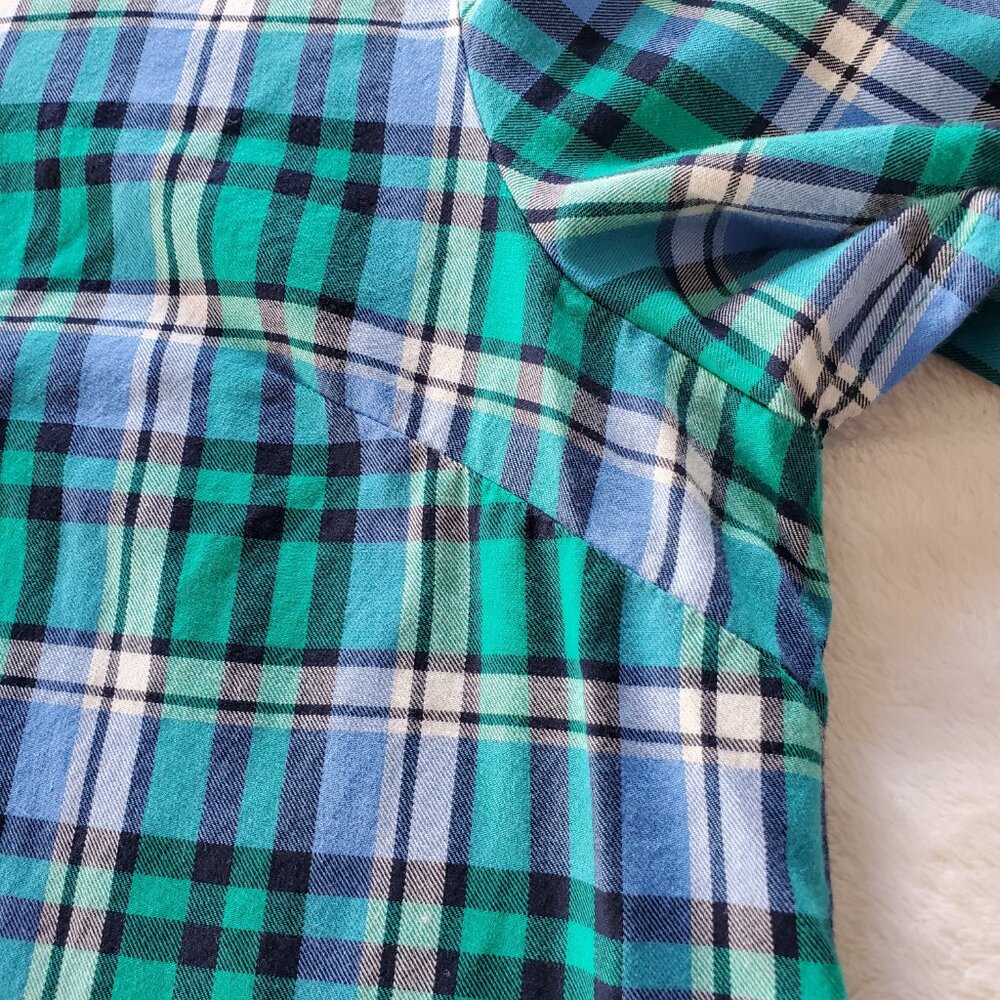 Talbots Classic Cotton Shirt - Singing Plaid XL - Picture 9 of 11